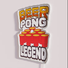 Load image into Gallery viewer, Neon Beer Pong Champion Sign for Bars and Party Rooms