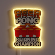 Load image into Gallery viewer, Official Neon Sign for the Ultimate Beer Pong Tournament Champion