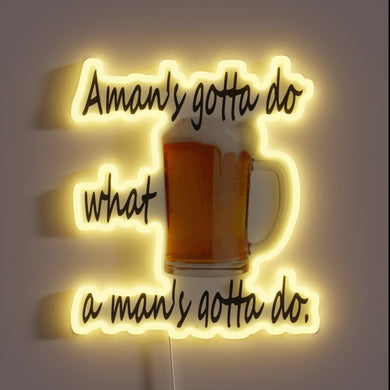 Color-Changing LED Neon Sign for Home Bar or Brewery Decor