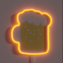 Load image into Gallery viewer, Neon beer bar sign with colorful LED illuminated graphics