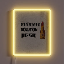 Load image into Gallery viewer, Neon beer logo illuminates your space with vibrant colored glow.