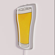 Load image into Gallery viewer, Neon bar decor, vibrant colorful LED beer sign illumination artwork.