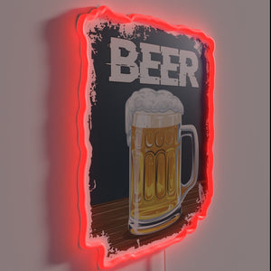 Add vibrant glow to your beer enthusiast's home decor instantly.