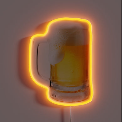 Electric Beer Sign with Color-Changing LED Neon Lit Display