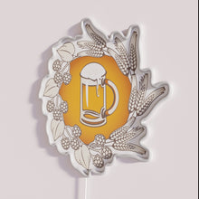 Load image into Gallery viewer, Vibrant Neon Beer Sign in Color-Changing RGB Lighting Effects Style