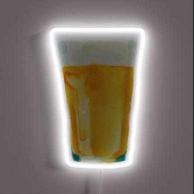 Vibrant Beer Bar Decor with Color-Changing RGB Neon Sign Illumination