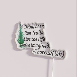 Neon beer run live party RGB LED sign decoration lighting.