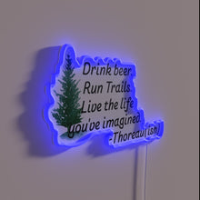 Load image into Gallery viewer, Electric Beer Run Live Sign with Vibrant RGB Neon Lights
