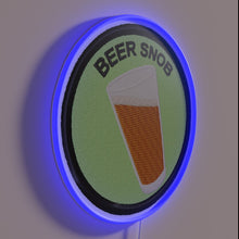 Load image into Gallery viewer, Beer connoisseur&#39;s badge of honor in vibrant RGB neon lighting.