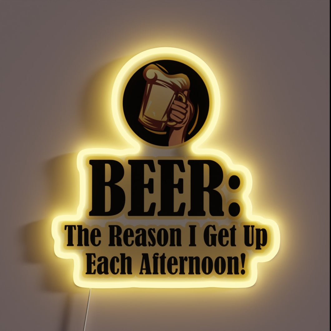 Morning Motivation: Brighten Your Space with Beer Lover's RGB Sign