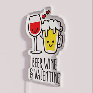 RGB Neon Sign with Funny Love Quote for Couples Valentine's