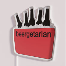 Load image into Gallery viewer, Vibrant RGB beer-themed neon sign perfect for home bars interior.
