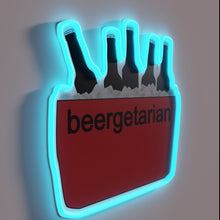 Load image into Gallery viewer, Colorful Beergetarian lifestyle statement for homes and bars everywhere.