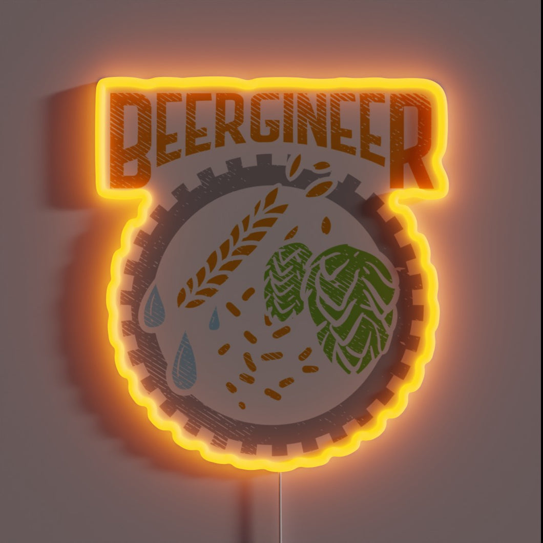 Vibrant neon sign for craft beer enthusiasts and home brewers.