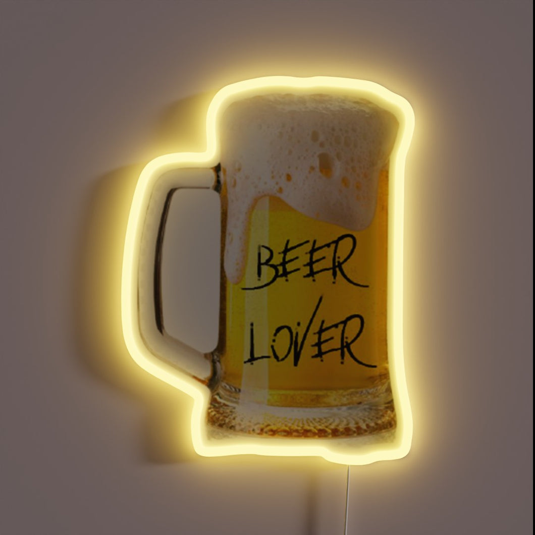 Brighten up your beer lover's space with this customizable neon