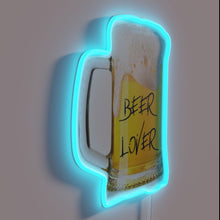 Load image into Gallery viewer, RGB neon bar decor for beer enthusiasts and nightlife lovers