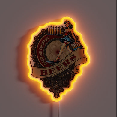 Eye-catching RGB neon sign for the ultimate beer enthusiast experience.