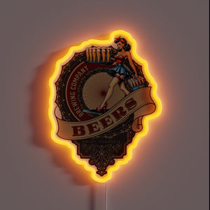 Eye-catching RGB neon sign for the ultimate beer enthusiast experience.
