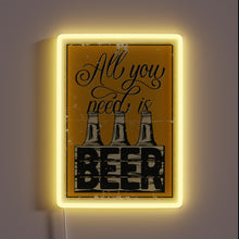 Load image into Gallery viewer, Electric LED Neon Sign with Customizable RGB Color Options Brewing
