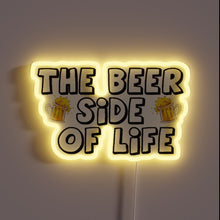 Load image into Gallery viewer, Eye-catching RGB illuminated beer sign for the ultimate home bar.