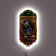 Load image into Gallery viewer, Glowing RGB Neon Sign in Shimmering Colors Featuring Beerton&#39;s Design.