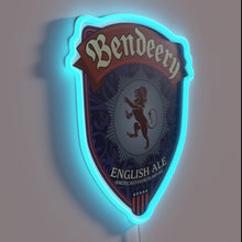 Load image into Gallery viewer, Neon bar decor featuring vibrant RGB hues in ale theme.