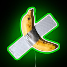 Load image into Gallery viewer, Best Quality Banana Duct Tape Art 120k RGB neon sign green