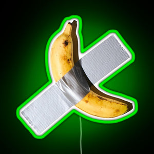 Best Quality Banana Duct Tape Art 120k RGB neon sign green