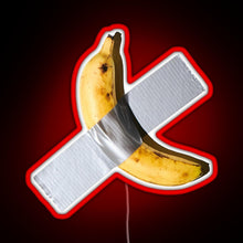 Load image into Gallery viewer, Best Quality Banana Duct Tape Art 120k RGB neon sign red