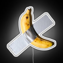 Load image into Gallery viewer, Best Quality Banana Duct Tape Art 120k RGB neon sign white 