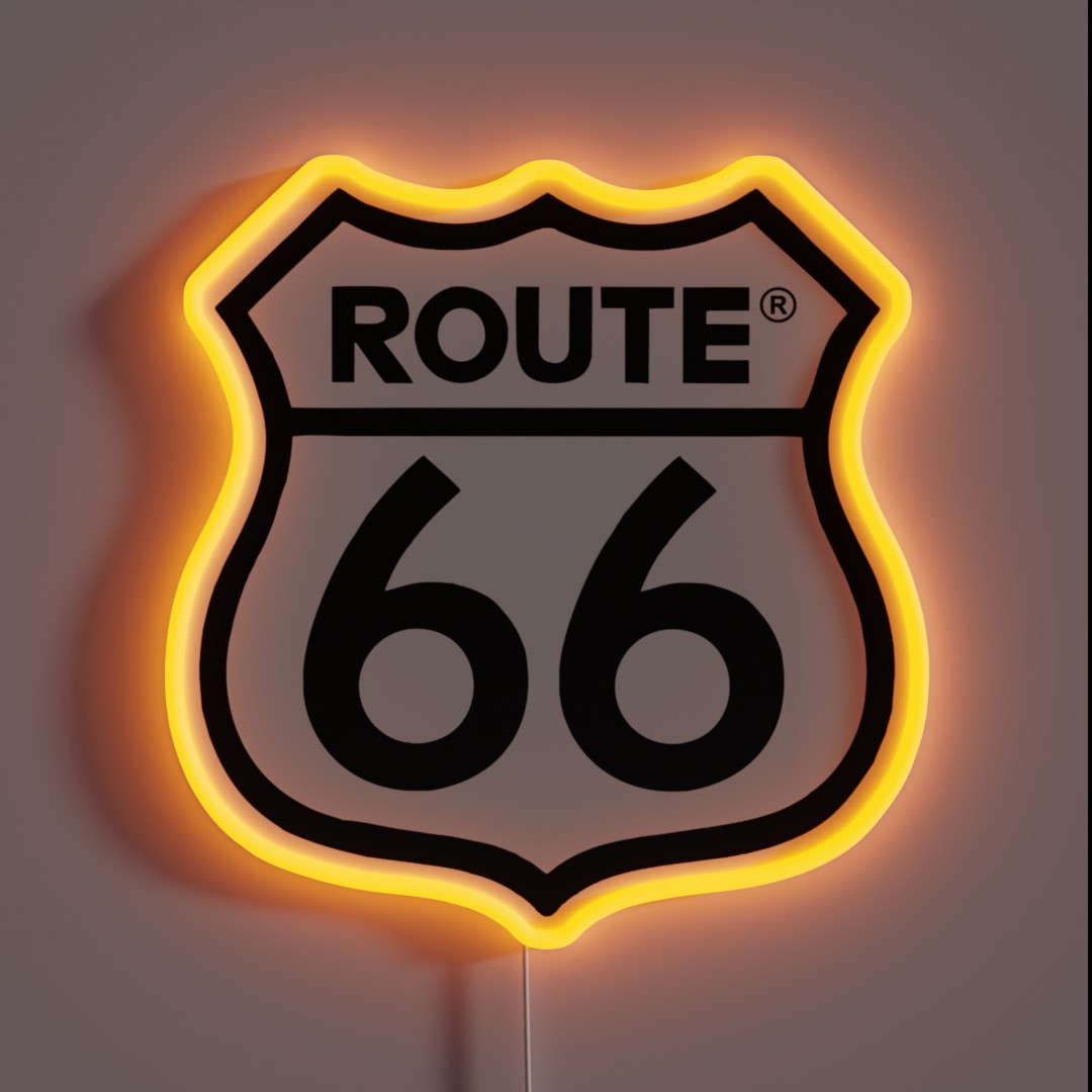 Route 66 Sign Rgb Neon Sign – Neon Factory