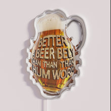 Load image into Gallery viewer, Eye-catching Neon Beer Bar Sign with Vibrant RGB Color Accents
