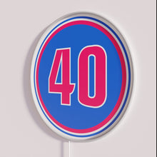 Load image into Gallery viewer, Bright Retro Glow Neon Sign Honoring NBA Legend Bill Laimbeer
