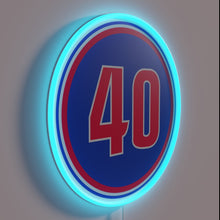 Load image into Gallery viewer, Vintage NBA Jersey Number 40 Inspired Detroit Pistons Neon Sign