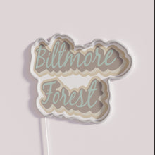 Load image into Gallery viewer, Vibrant Asheville NC inspired Biltmore Forest district multicolor LED neon sign