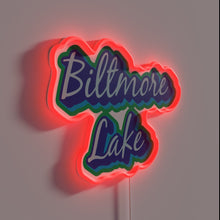Load image into Gallery viewer, Welcome to Biltmore Lake, vibrant Asheville community sign in color.