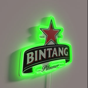 Add retro style with vibrant Bintang Beer RGB neon glow.