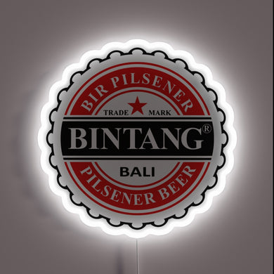 Authentic Indonesian Bintang Beer Style LED Lighted Neon Sign Decoration