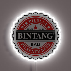 Authentic Indonesian Bintang Beer Style LED Lighted Neon Sign Decoration