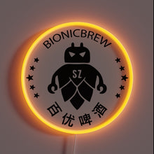 Load image into Gallery viewer, Brewing robot beer with vibrant RGB neon lights in China