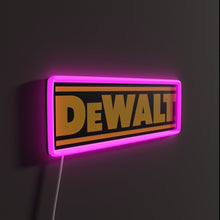 Load image into Gallery viewer, Black Bolder RGB neon sign, side view lit showing the depth of the acrylic sign