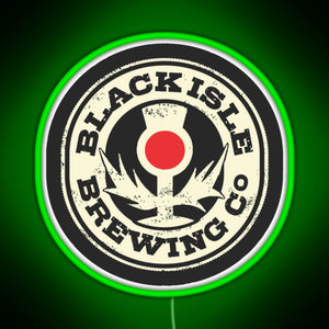 black isle brewing Merch RGB neon sign green