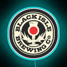 Load image into Gallery viewer, black isle brewing Merch RGB neon sign lightblue 