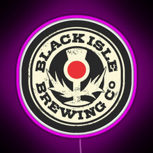 Load image into Gallery viewer, black isle brewing Merch RGB neon sign  pink