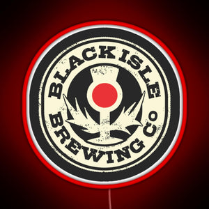 black isle brewing Merch RGB neon sign red