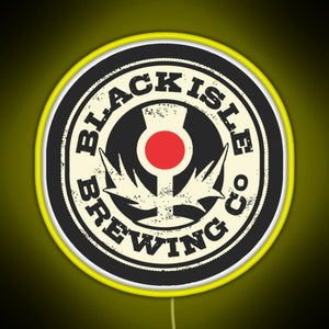 black isle brewing Merch RGB neon sign yellow