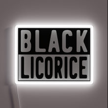 Load image into Gallery viewer, Vibrant Black Licorice Neon Sign with Bright RGB Color Accents