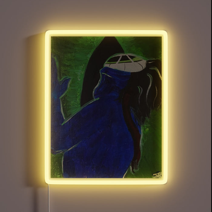Add an edgy pop of color with this sign.