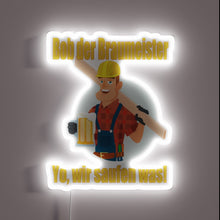 Load image into Gallery viewer, RGB neon light up sign for home brewery enthusiasts everywhere.