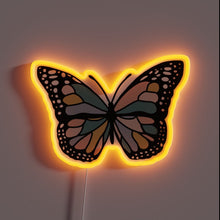 Load image into Gallery viewer, Brighten your space with this radiant boho butterfly neon sign — a perfect blend of whimsy and warmth for free spirits and nature lovers alike.